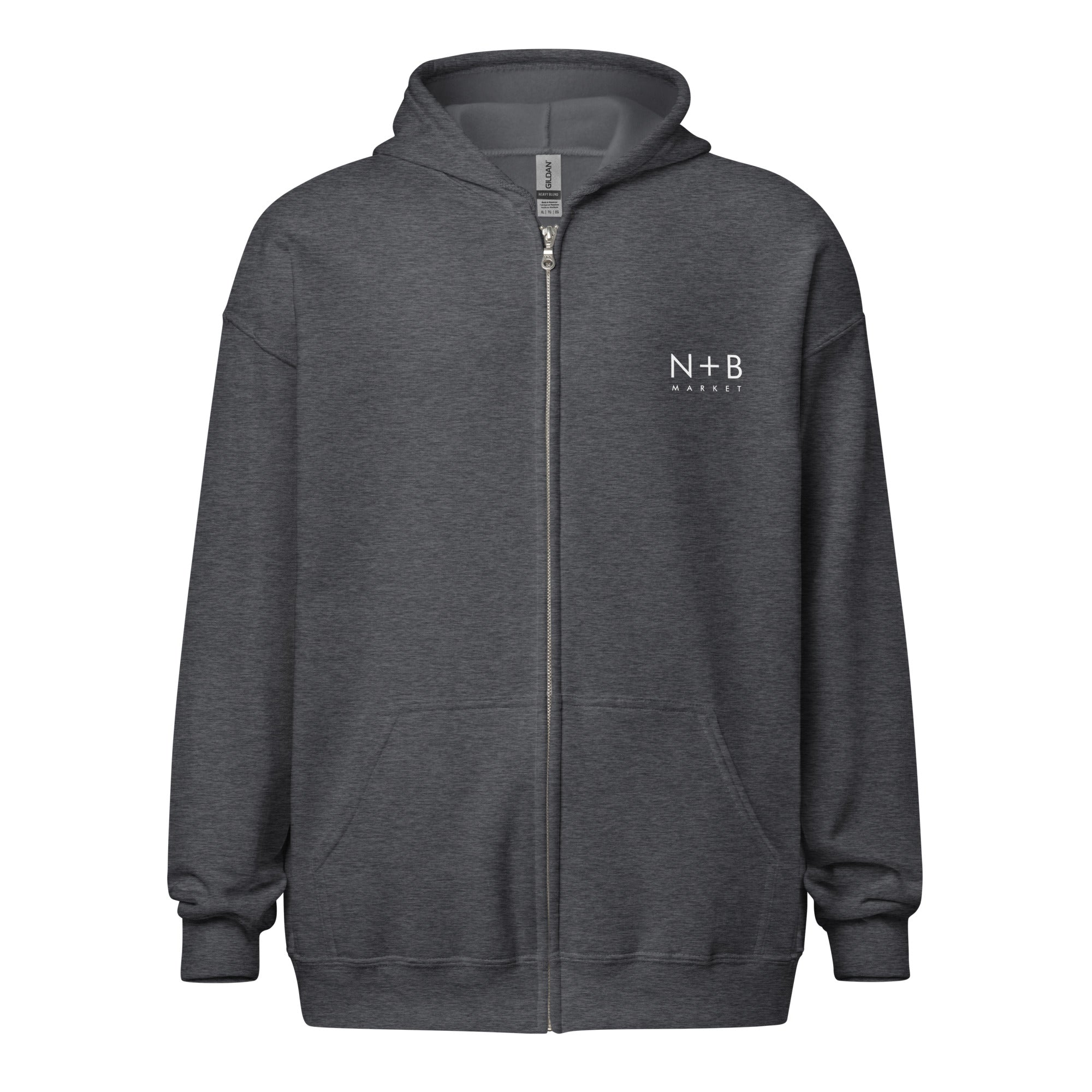 N+B Unisex Zip Hoodie